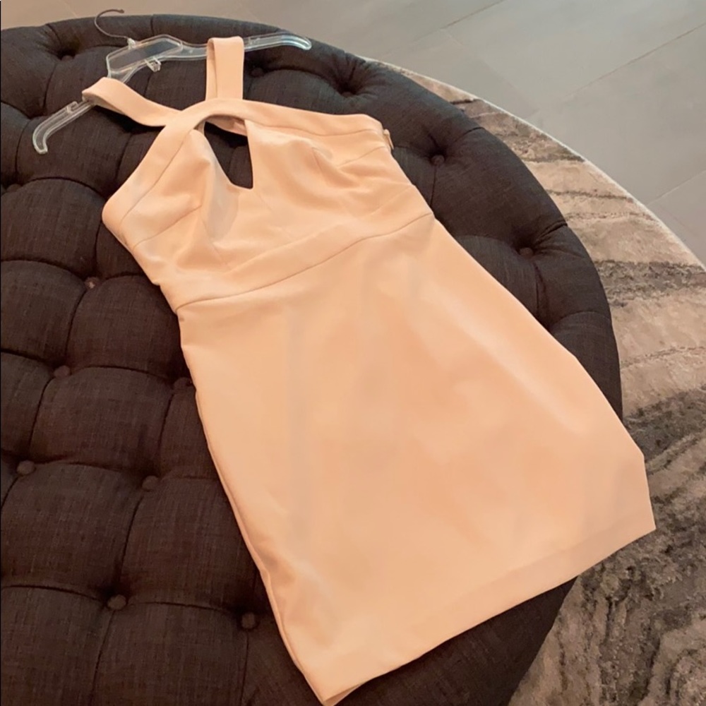 Cream Bebe Cocktail Dress